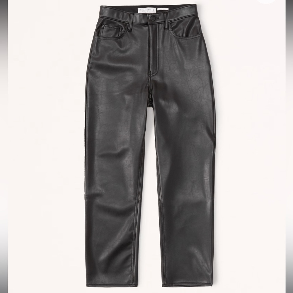 *NEW WITH TAGS* ABERCROMBIE & FITCH Black Leather Pants